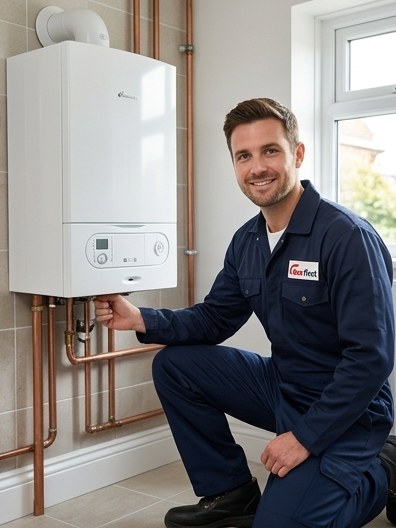 Gas Safe registered engineer working in East London