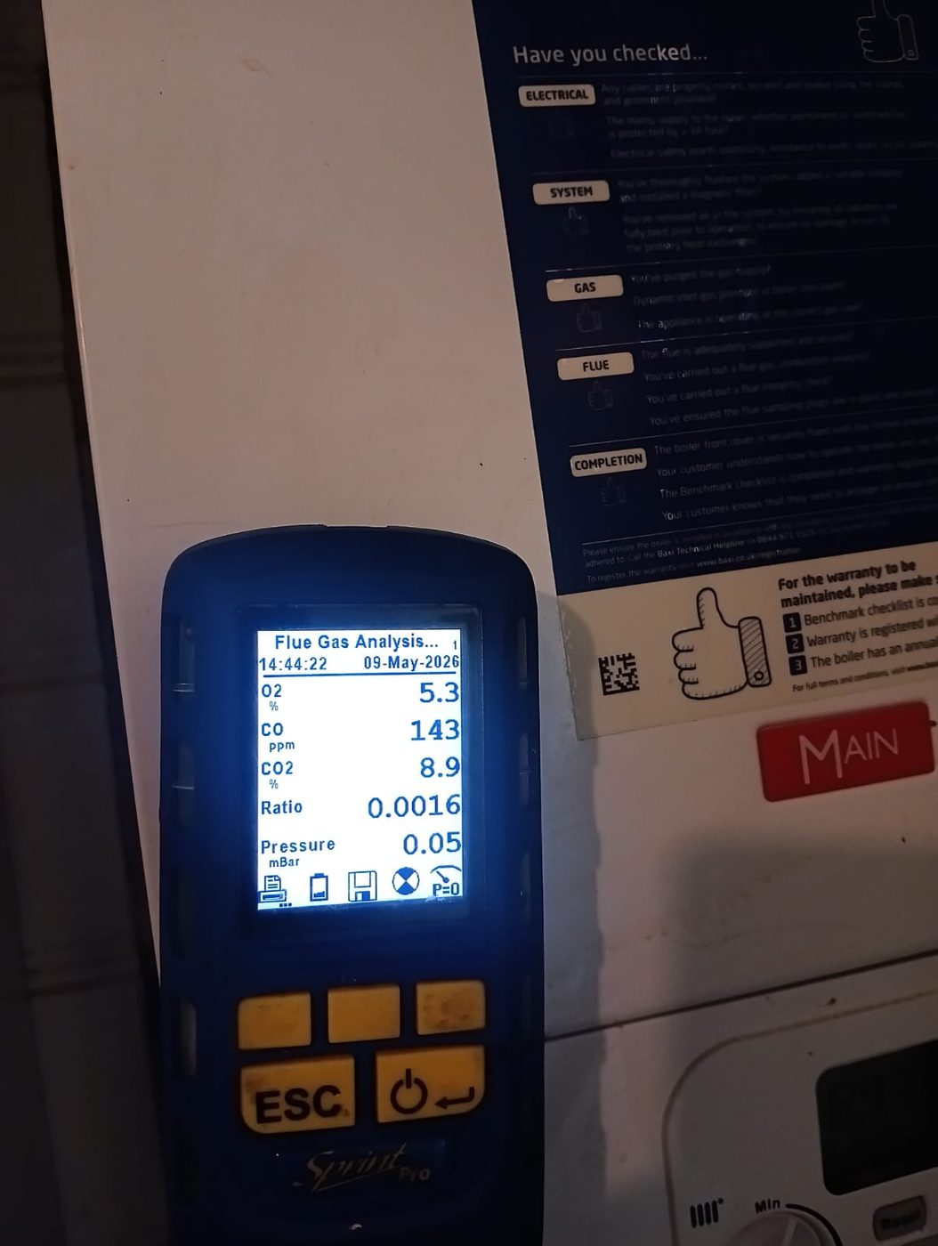 Gas First engineer installing a new Main boiler in Rainham, East London